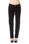 Ungaro Fever Black Cotton Women's Pants