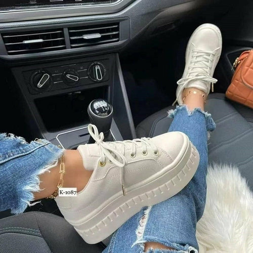 Flat Womens Sneakers Casual
